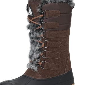 Mishansha Women's Mid-Calf Snow Boots, Water Resistant Winter Boots